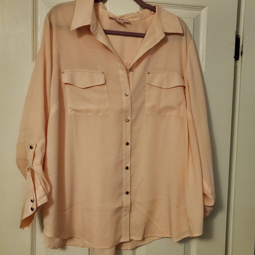 Peach blouse